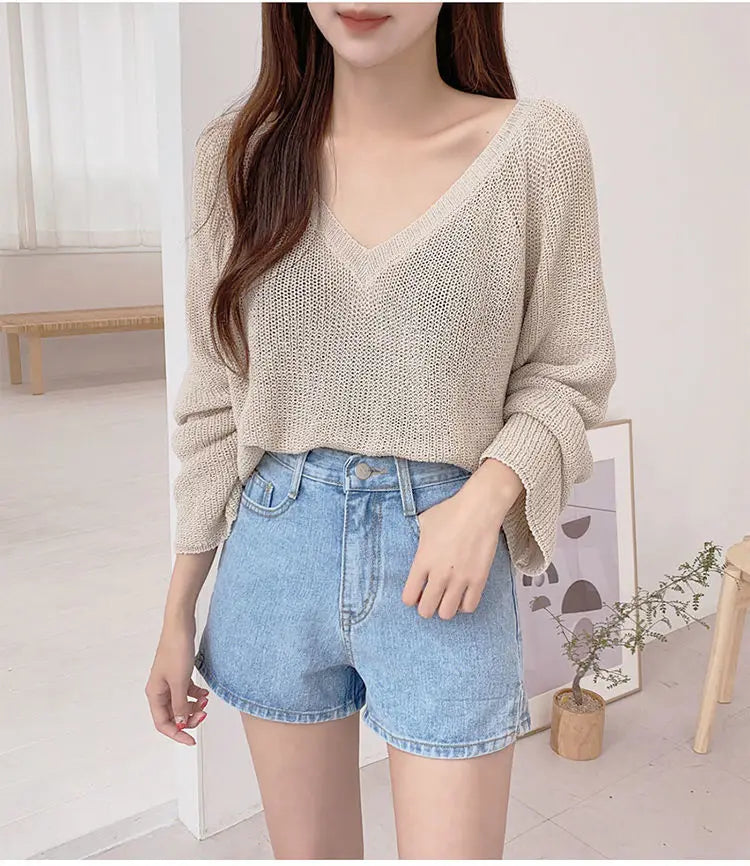 Shorts Women Summer Breathable XS-3XL Solid Simple All-match 3 Colors Girls Cute High Waist Fashion Ulzzang Streetwear Denim.
