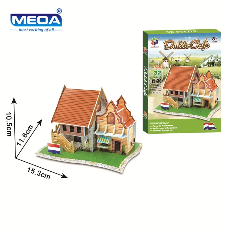 40 Style World Famous Architecture Building 3D Puzzle Model Construction 3D Jigsaw Puzzle Toys For Kids Christmas Gift