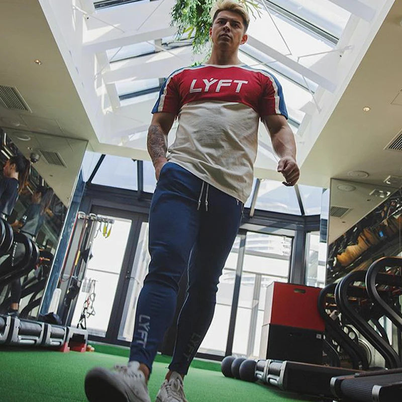 LYFT PIPING STRETCH HOSEN Herren Jogginghose Laufsport Jogging Hosen Männer Hosen Trainingsanzug Gym Fitness Bodybuilding Männer Hosen.