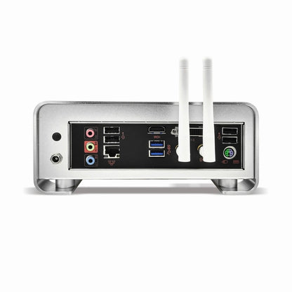 METALFISH MetalGear Plus Aluminum Mini HTPC Case Mini ITX Cases Computer Gaming PC Desktop Case Support DC ATX PSU.