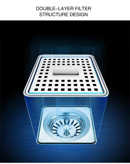 ASRAS Island Hidden kitchen Sink 304 Stainless Steel 4mm Thickness Handmade Brushed Sink High Pressure Cup Washer kitchen Sinks