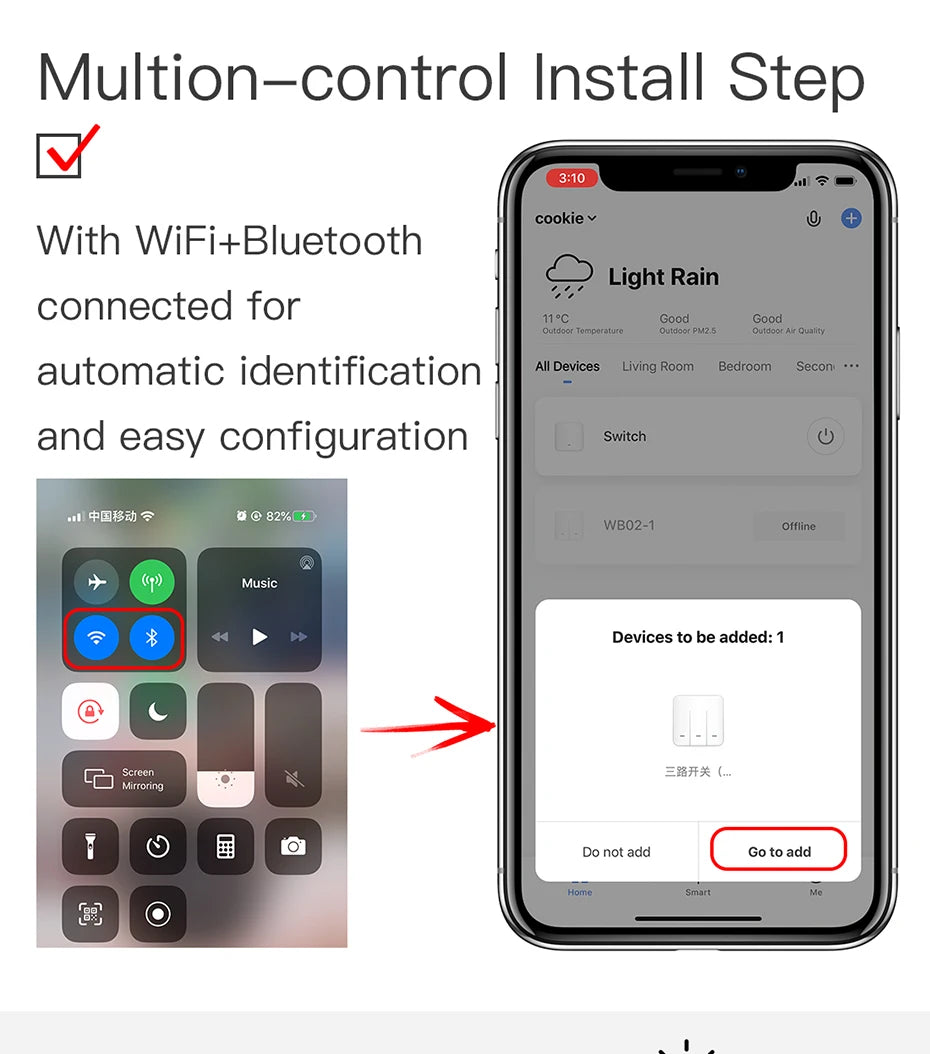 BSEED Smart Touch Schalter Funktion Schlüssel 1/2/3Gang 1/2/3Way WIFI Licht Schalter Basis DIY Teile Smart App Steuerung Neutral Erforderlich.