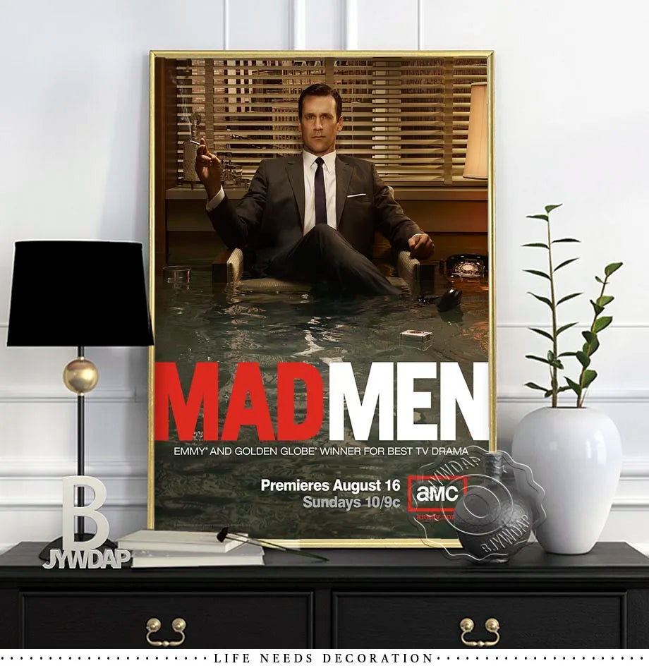 Mad Men Season TV Series Canvas Painting Wall Art Home Poster Art Decor Painting Wall Pictures Living Room Modern Decoration.