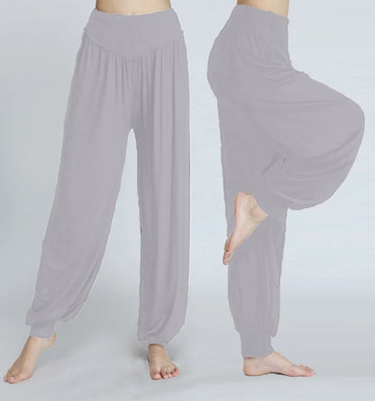 Women Yoga Pants Women Plus Size Sports Pants Yoga Leggings Colorful Bloomers Dance Yoga TaiChi Pants Modal WomenTrousers.