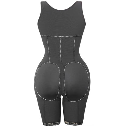 Zip Waist Lace Slimming Shaper Corset Control Shapewear Butt Lifter Strap Body Shaper Underwear Bodysuit Women Plus Size S-6xl