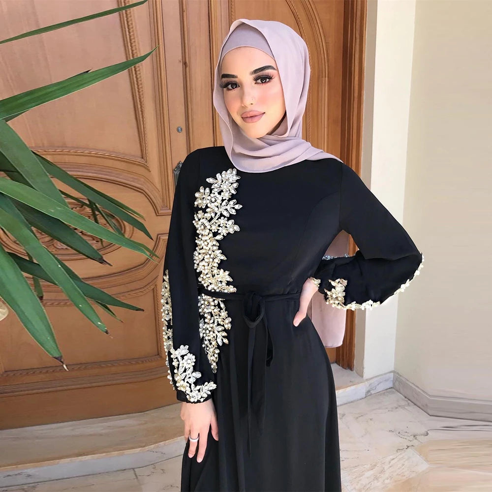 Ramadan Kaftan Dubai Abaya Turkey Muslim Women Hijab Dress Islam Caftan Marocain Dresses Vestidos Eid Mubarak Robe Femme Abayas
