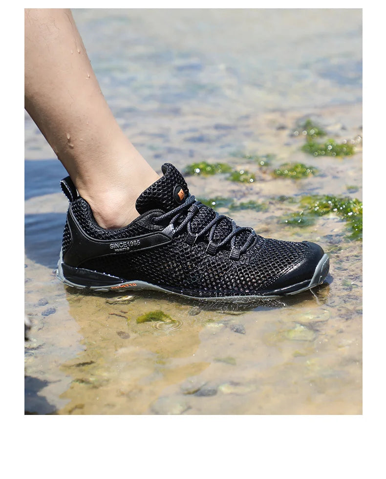 HUMTTO Sommer Wandern Turnschuhe Schuhe für Männer 2021 Atmungsaktive Outdoor Trekking Sport Herren Wasser Schuhe Klettern Walking Mann Schuhe