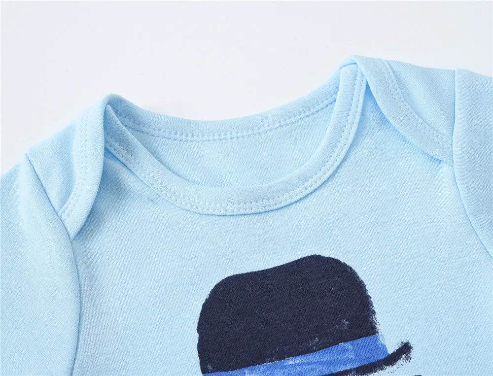 Kavkas 3-6 Teile/los Baby Jungen Body Kurzarm Baumwolle Neugeborene Kleidung Cartoon Print Sommer Kleinkind Overalls.