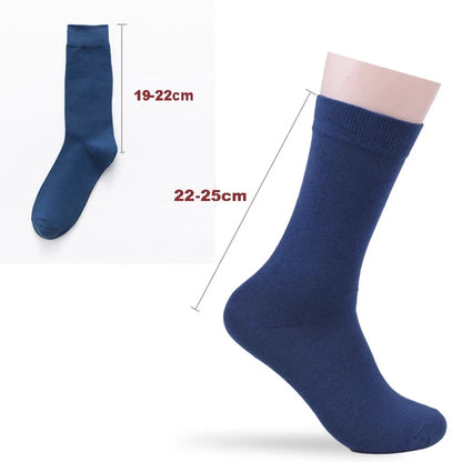 5Pairs New High Quality Business Casual Men Socks Black Men's Dress Long Socks Autumn Keep Warm Colorful Full Happy Socks Male.