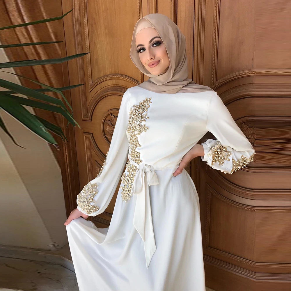 Ramadan Kaftan Dubai Abaya Turkey Muslim Women Hijab Dress Islam Caftan Marocain Dresses Vestidos Eid Mubarak Robe Femme Abayas.