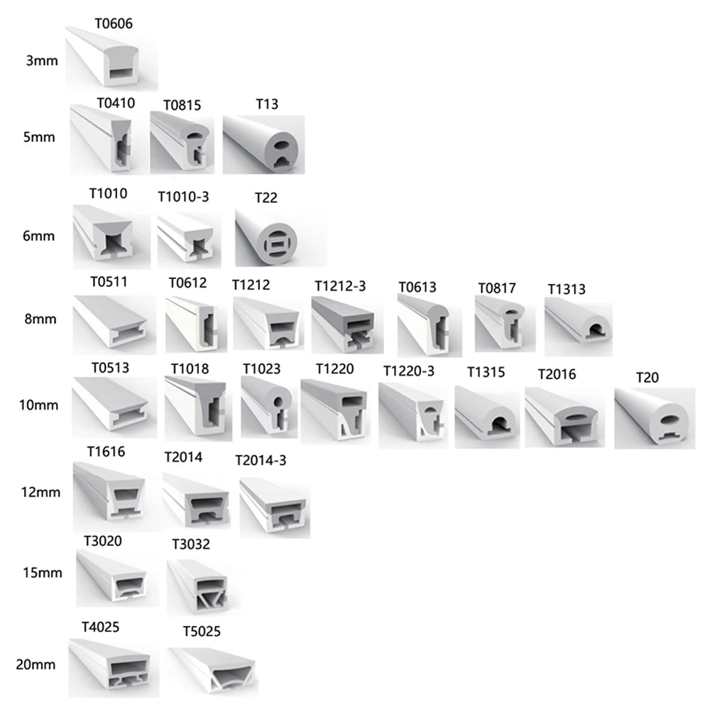 WS2811 WS2812B SK6812 LED Neon Rope Tube IP67 Waterproof Silica Gel Flexible Strip Light Soft Lamp Tube For Home Decoration.