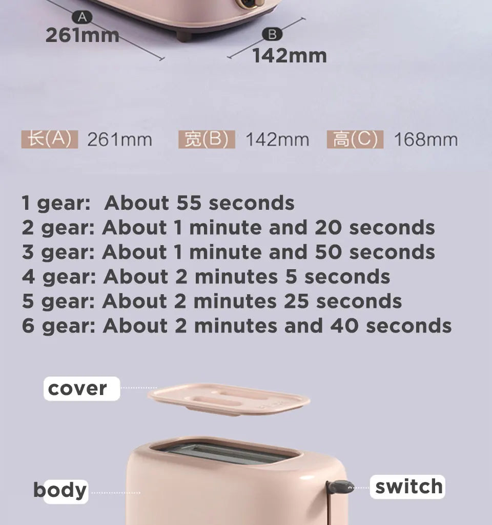 Bread Toaster  for sandwiches Waffle maker electric kitchen Double Oven 220V mini Toaster hot air convection for headed bread.