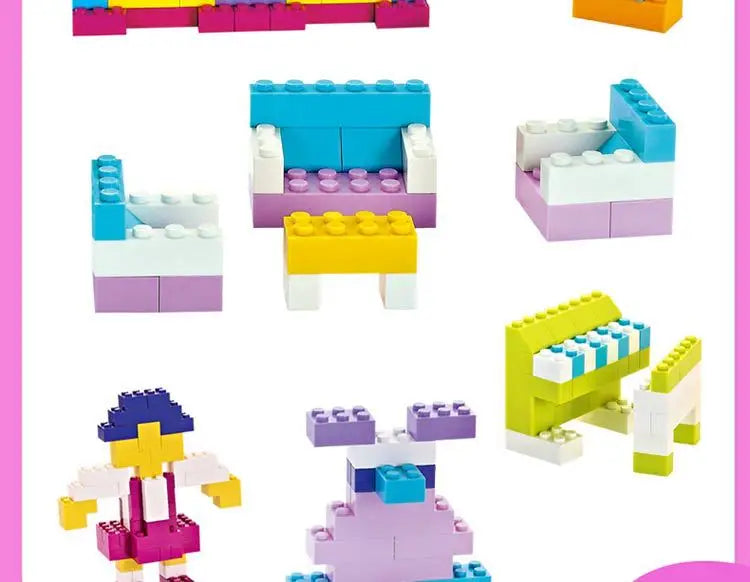 250/500/700 1000 Pcs Pieces Replacement Parts DIY Classic Brick Blocks Building Xmas Gift Creative Moc Sets City Brinquedos.