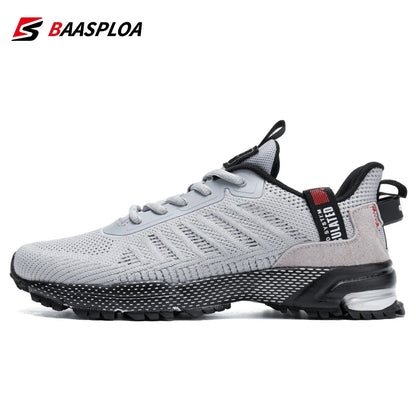 Men's Running Shoes Baasploa Male Sneakers Shoes Breathable Mesh Outdoor Grass Walking Gym Shoes For Men Plus Size 41-50