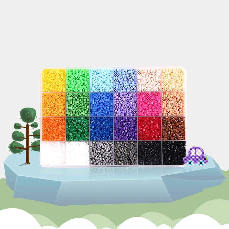 72 colors 24 colors 2.6mm Perler Fuse beads Iron beads Kit Hama beads 3D Puzzle DIY Toy Kids Creative Handmade Craft Toy Gift.