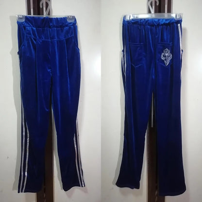 Korean Print Velvet 2 Piece Set Casual Hooded Women Outfit Harem Pant Suits Tracksuit Velour Jogging Femme Spring Fall Conjuntos.