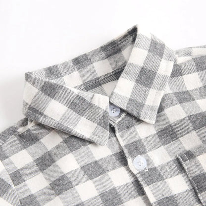 Sanlutoz Plaid Baumwolle Baby Jungen Bodys Langarm Baby Kleidung Mode Neugeborenen Body für Jungen.