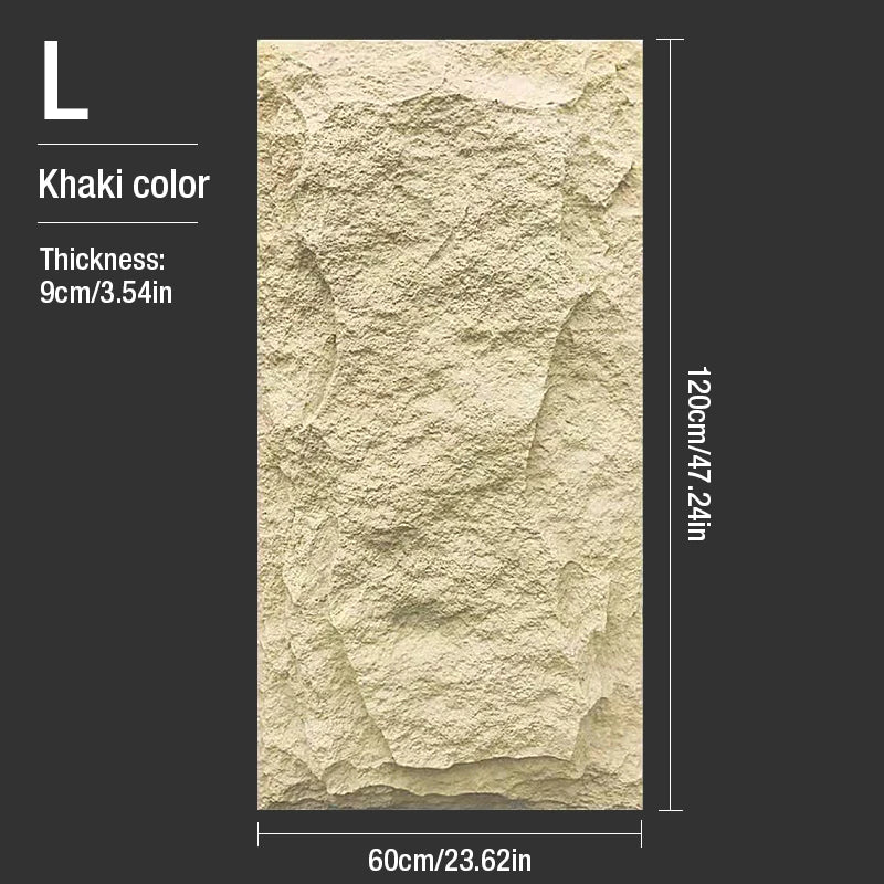 4 pcs 120x60cm high simulation stone 3D wall stickers stone pattern wallpaper wall covering living room 3D wall panel mold tile