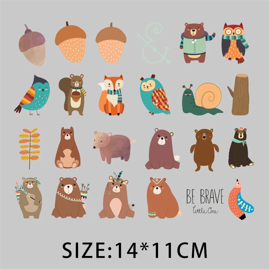 Cartoon Pflanze Blumen Aufkleber Wärmeübertragung PVC Patch Hitzeempfindliche Patches Bügelaufkleber auf Kleidung DIY Applikationen