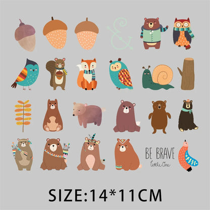 Cartoon Pflanze Blumen Aufkleber Wärmeübertragung PVC Patch Hitzeempfindliche Patches Bügelaufkleber auf Kleidung DIY Applikationen