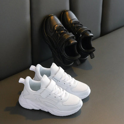 ULKNN Boys shoes 2023 autumn 6 children boys 12 sports shoes 15 years old 10 kids 9 white black blue shoe sneakers for students.