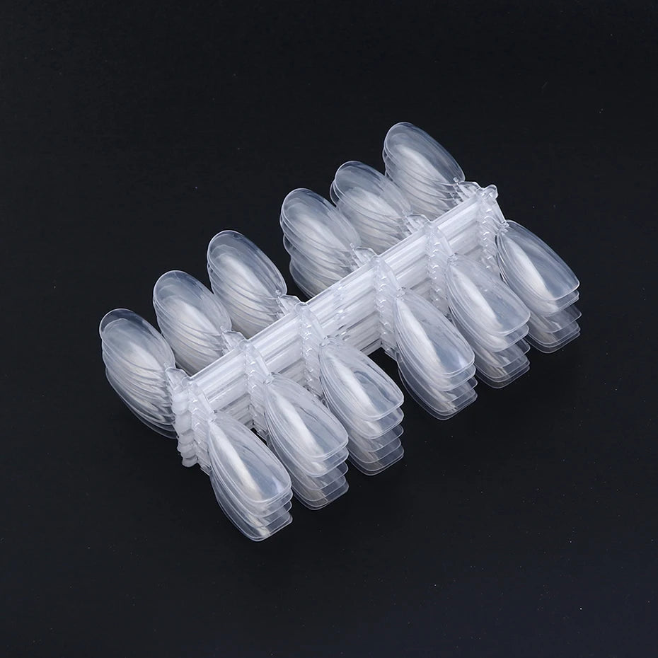 120pcs Fake Nail Tips For Display Palette Oval Almond Acrylic Nails Forms Color Chart Manicure Practice Nail Equipment.