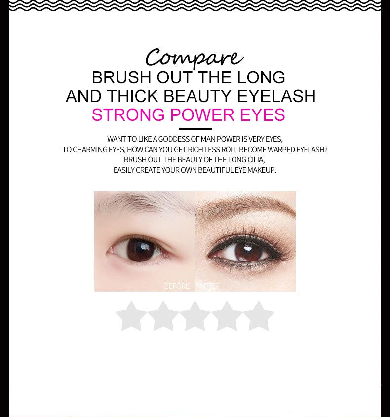 Silk Mascara 1+1 4D Fiber Cosmetics 3D Mascara Eyelashes Lengthening Full Professional Makeup Eyelash False Eyelashes.