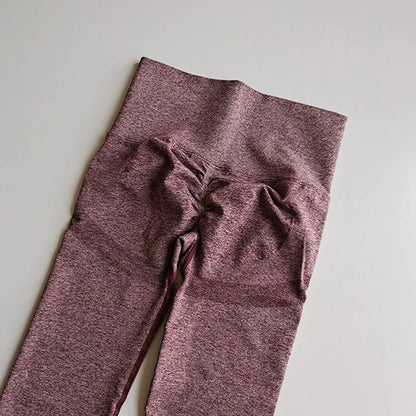 Nahtlose Damen-Leggings mit hoher Taille, schnell trocknend, elastisch, für Yoga, Fitness, Fitnessstudio, Jogginghose, Push-up-Leggings, Sportbekleidung