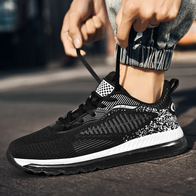 Breathable Quality Unique Light Outdoor Fashion Sneakers Weight Men Sport Air Cushion Running Casual Walking Shoes