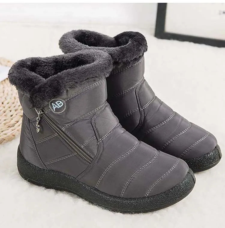 Snow Women Boots Comfortable Women's Boots Waterproof Women Shoes Zipper Shoes Woman Soft Fur Women's Winter Boots Botas Mujer.