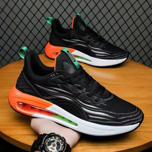 Y 39-44 Men's New Air-cushioned Mesh Casual Shoes with Thick Soles to Increase the Height of Running Sneakers