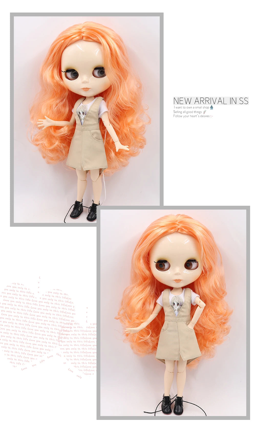 ICY DBS blyth doll 1/6 bjd toy joint body white skin shiny & matte face 30cm on sale special price toy gift anime doll.