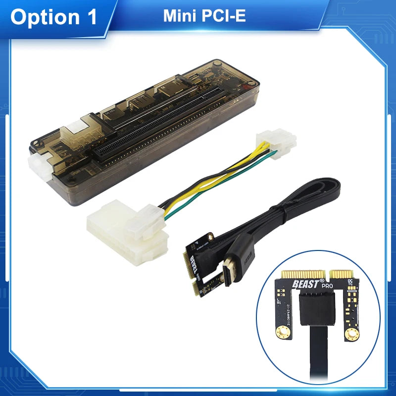 EXP GDC for Laptop External Graphics Card Notebook PCIE Dock Video Card Optional Mini PCI-E NGFF M.2 A E Key Expresscard