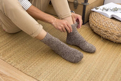 Winter Men's Merino Wool Socks Super Thick Warm High Quality Harajuku Retro Snow Casual Antifreeze Cashmere Socks Men 3 Pair