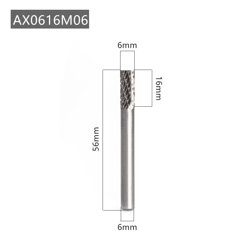 Versery AX Typ Kopf Hartmetall Legierung Dreh Datei Bohrer Fräsen Carving Bit Punkt Grat Stabschleifer Schleif Werkzeuge