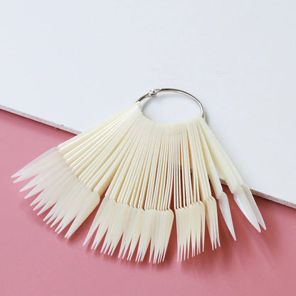 80/50/20pcs Nail Display Sticks Nail Swatch False Nail Tips Nail Gel Polish Practice Clear Display Board for Nail Art Tools.