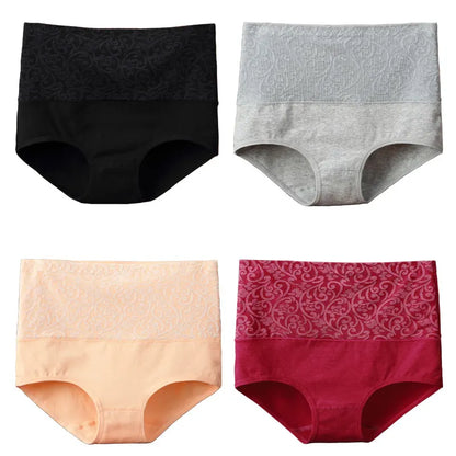 Underwear for Women Cotton High Waist Panties Tummy Control Briefs Ladies Panty Full Coverage Female Lingerie Stretch Underpants.
