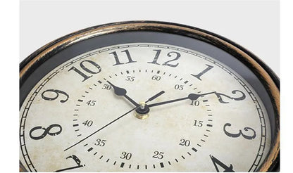 12-Zoll-stille Wanduhr im antiken Shabby-Kunststil, kreative Retro-Quarzuhren, Vintage-Horloges, Reloj Pared Klok, Wohnzimmer