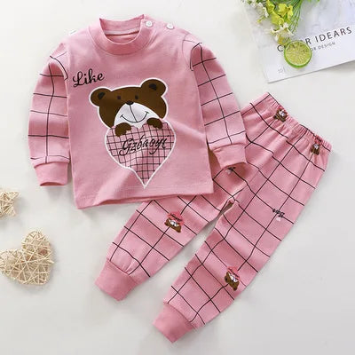 2024 frühling Herbst Neue Baby Kleidung Set Cartoon Baumwolle Baby Jungen Kleidung Mädchen Anzug Set 0-3 Jahre Baby kleidung