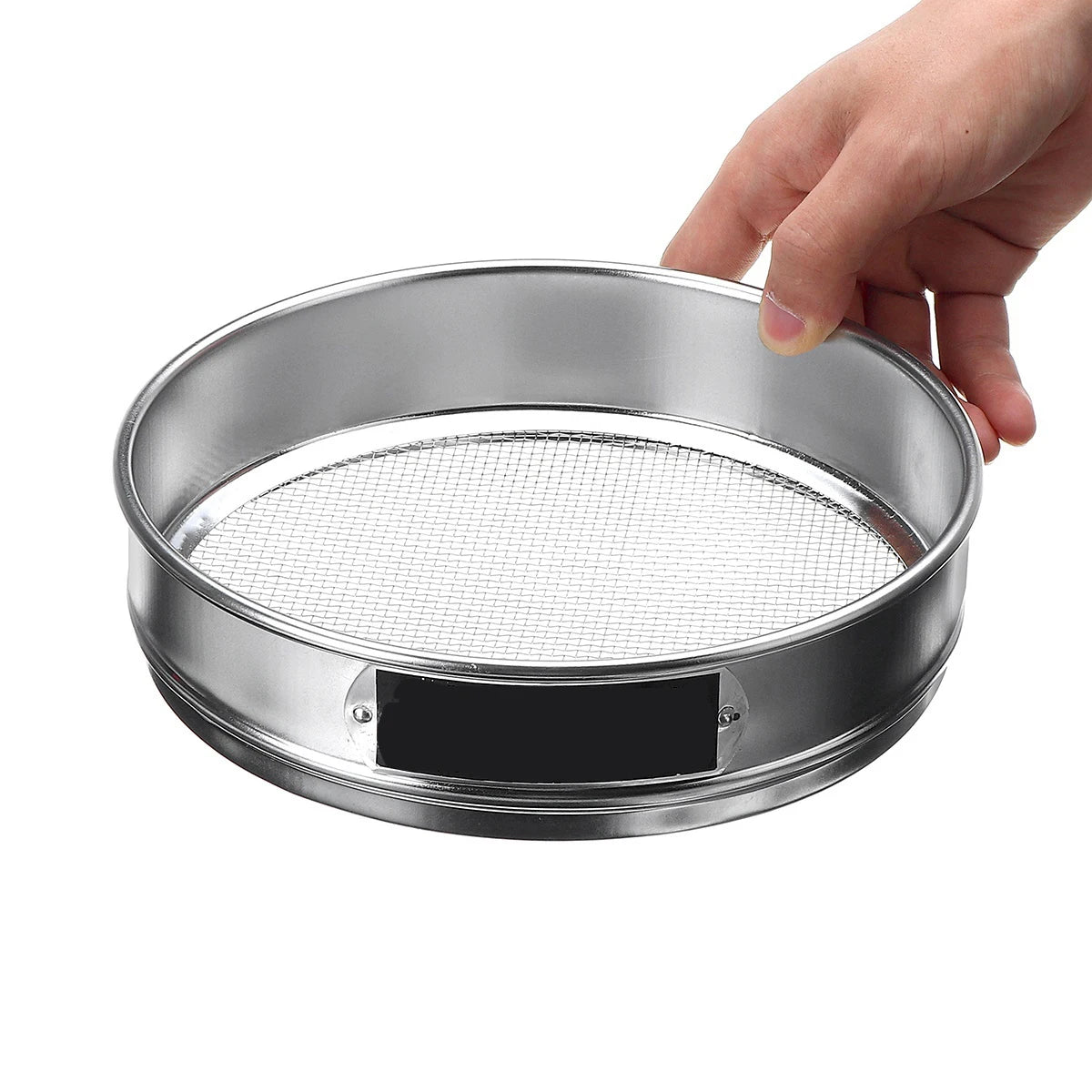 2-500M Round 304 Stainless Steel Lab Sieve Aperture Standard Sifters Shakers Kitchen Flour Powder Filter Screen Soil Strainer.
