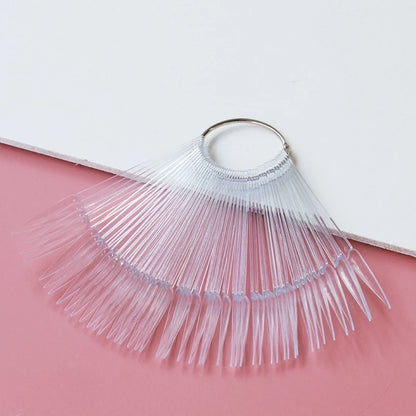 80/50/20pcs Nail Display Sticks Nail Swatch False Nail Tips Nail Gel Polish Practice Clear Display Board for Nail Art Tools.