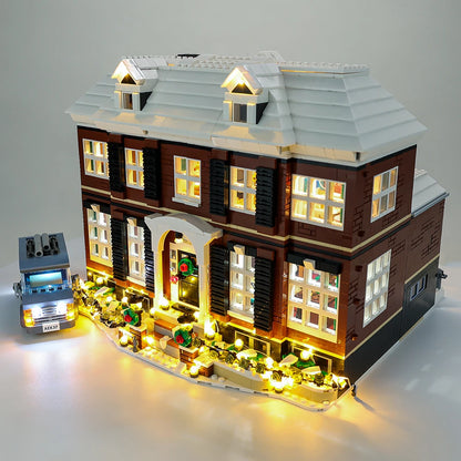 LED Light Kit For Christmas Gift 21330 Home Alone House Street View Building Blocks Bricks  Toy Lamp Set No Model RC Version.