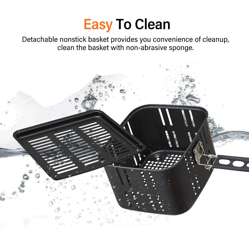 BioloMix Multifunctional 7L Air Fryer without oil electric oven, Dehydrator, Convection Oven, Touch Screen Presets Fry, Roast.