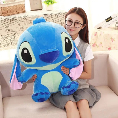 35-65cm Disney Aoger Lilo & Stitch Stuffed Plush Doll Edition Stitch Rose Doll Creative Kawaii Pillow Toy Birthday Gift For Girl.