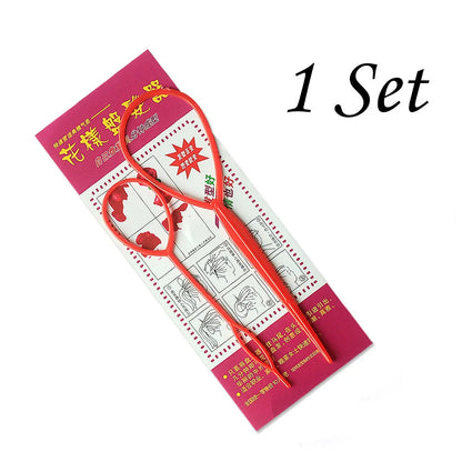 Plastic Hair Loop Styling Tool Magic Topsy Tail Hair Braid Ponytail Styling Clip Bun Maker For Girls Hairstyles.