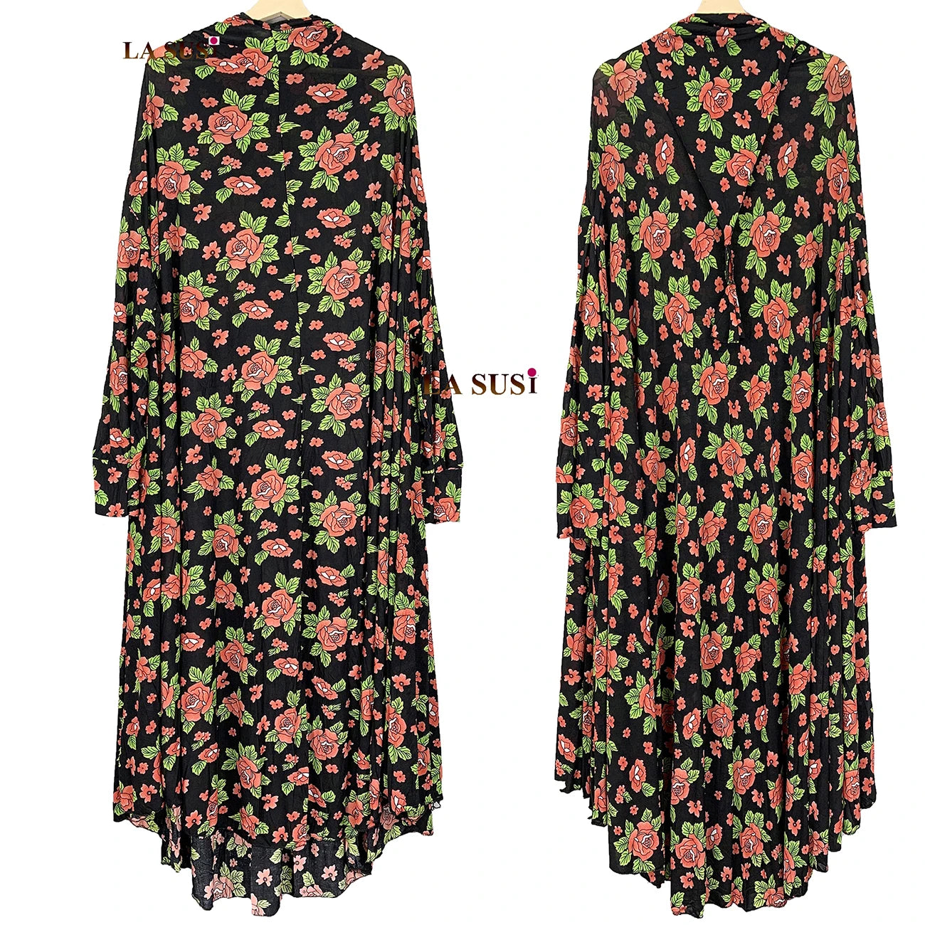 1 Pieces Muslim Hijabs Dress Women's Prayer Garment Dubai Abaya Arab Jibab Islam Flowers Djellaba Femmel Khimar Caftan Clothes