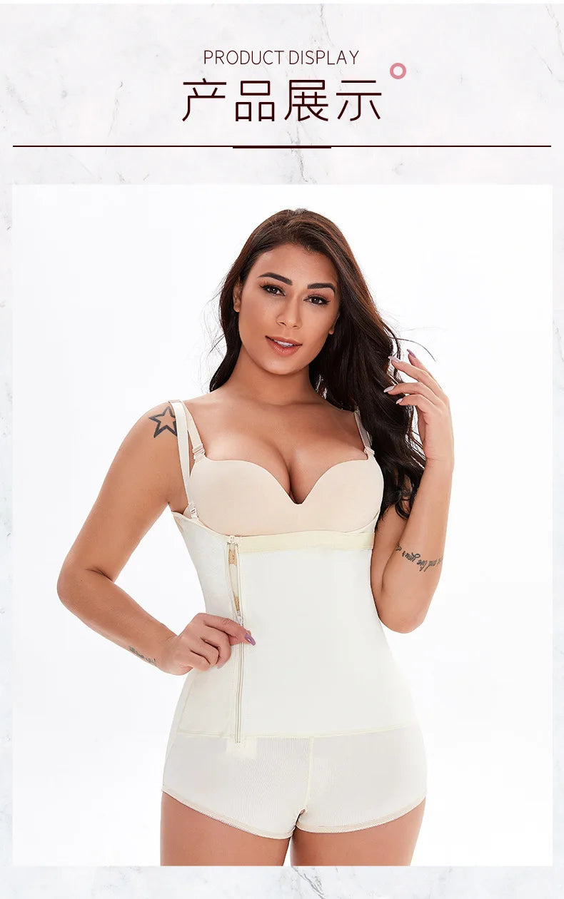 Women Full Body Shapewear Open-Bust Underwear Waist Trainer Corset Seamless Slimming Bodysuit Butt Lifter Plus Size 6XL