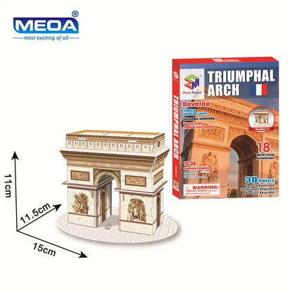 40 Style World Famous Architecture Building 3D Puzzle Model Construction 3D Jigsaw Puzzle Toys For Kids Christmas Gift