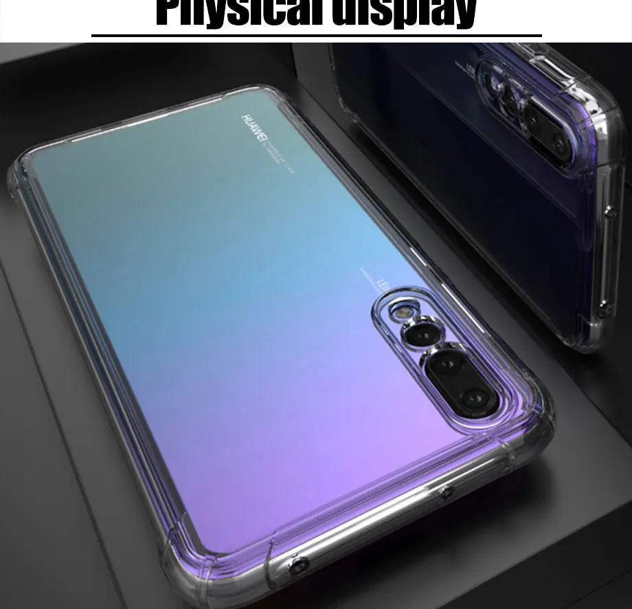 Luxury Soft Case For Huawei P20 P30 Lite Pro Protective Transparent Case Mate 20 30 Lite Honor 20 Lite pro Silicone Back Cover.