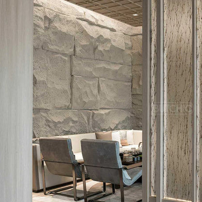 4 pcs 120x60cm high simulation stone 3D wall stickers stone pattern wallpaper wall covering living room 3D wall panel mold tile